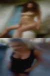 Horny woman explores body